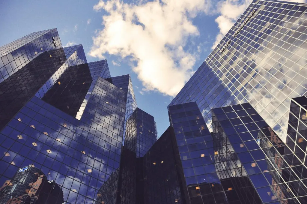 skyscraper buildings from ground
